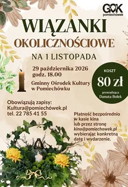 Warsztaty GOK - wiązanki okolicznościowe